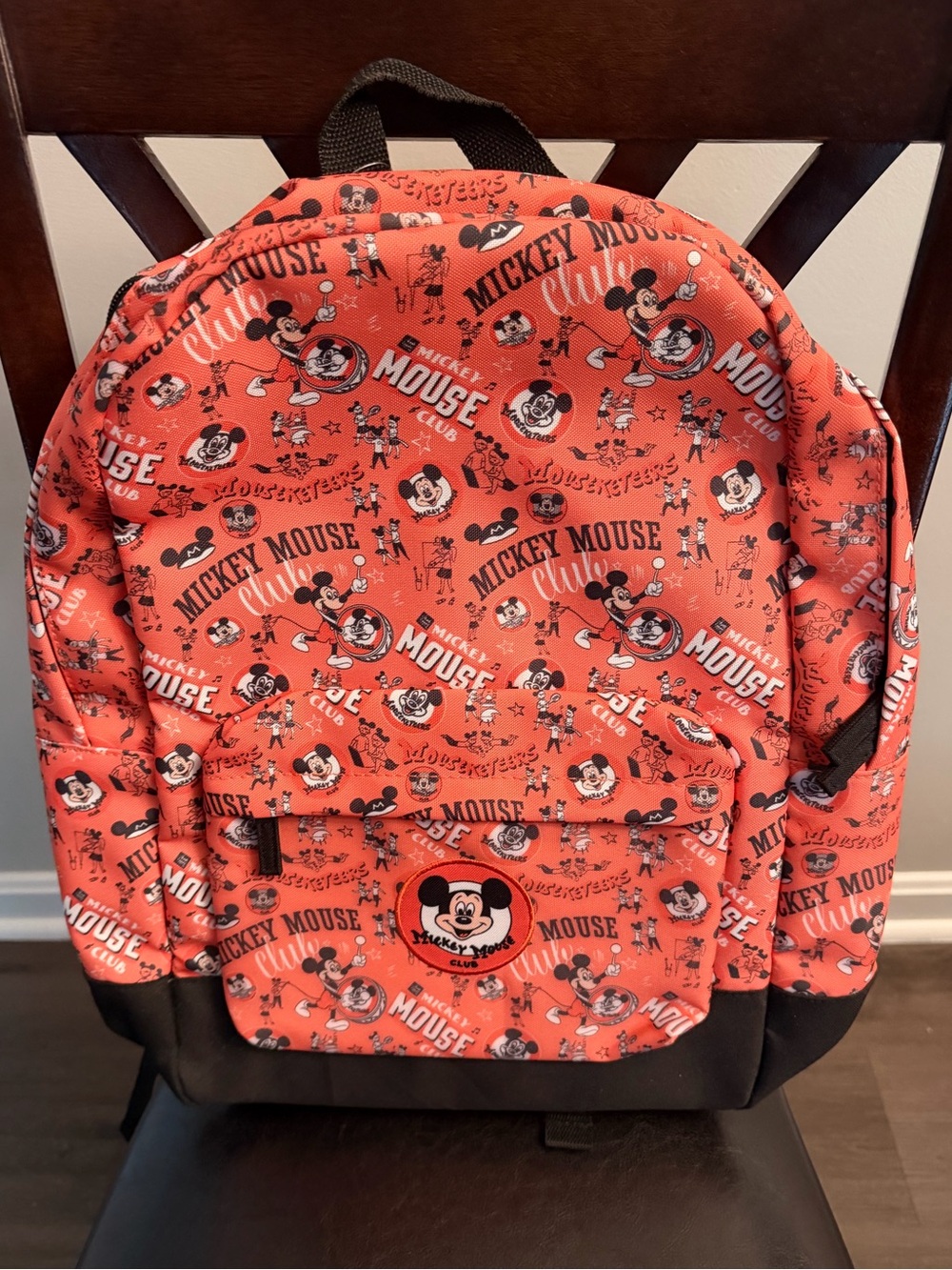 Disney Mickey Mouse Club Backpack - Orange and Black